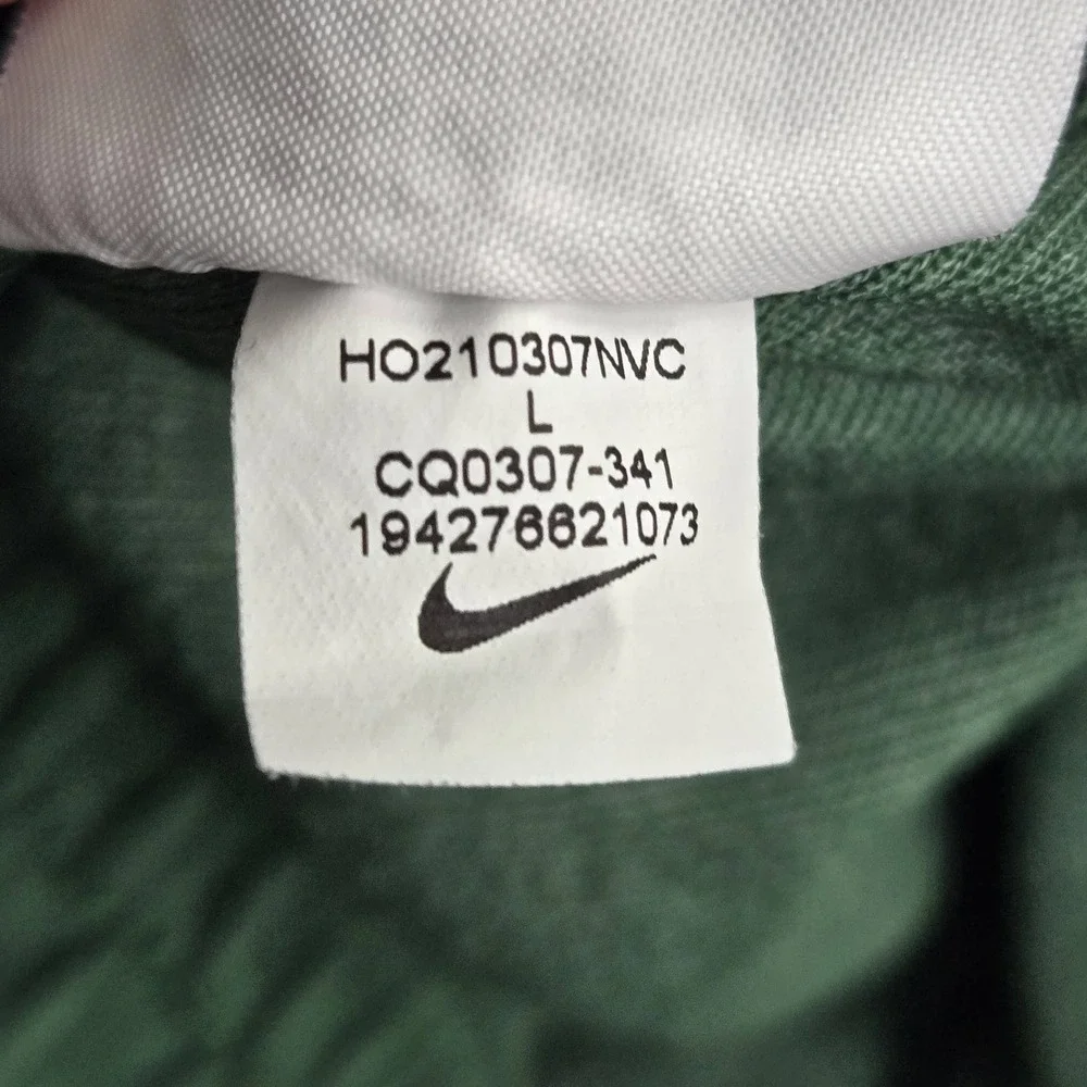 Nike Men Activewear‎ Pants L Green Sweatpants Dri-Fit Tech Fleece Zipper 30